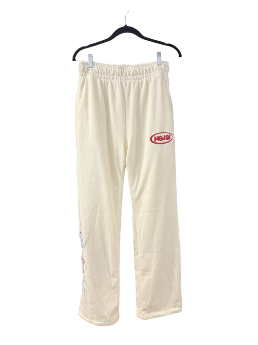 Thermal Sweatpants - Off-White/Red