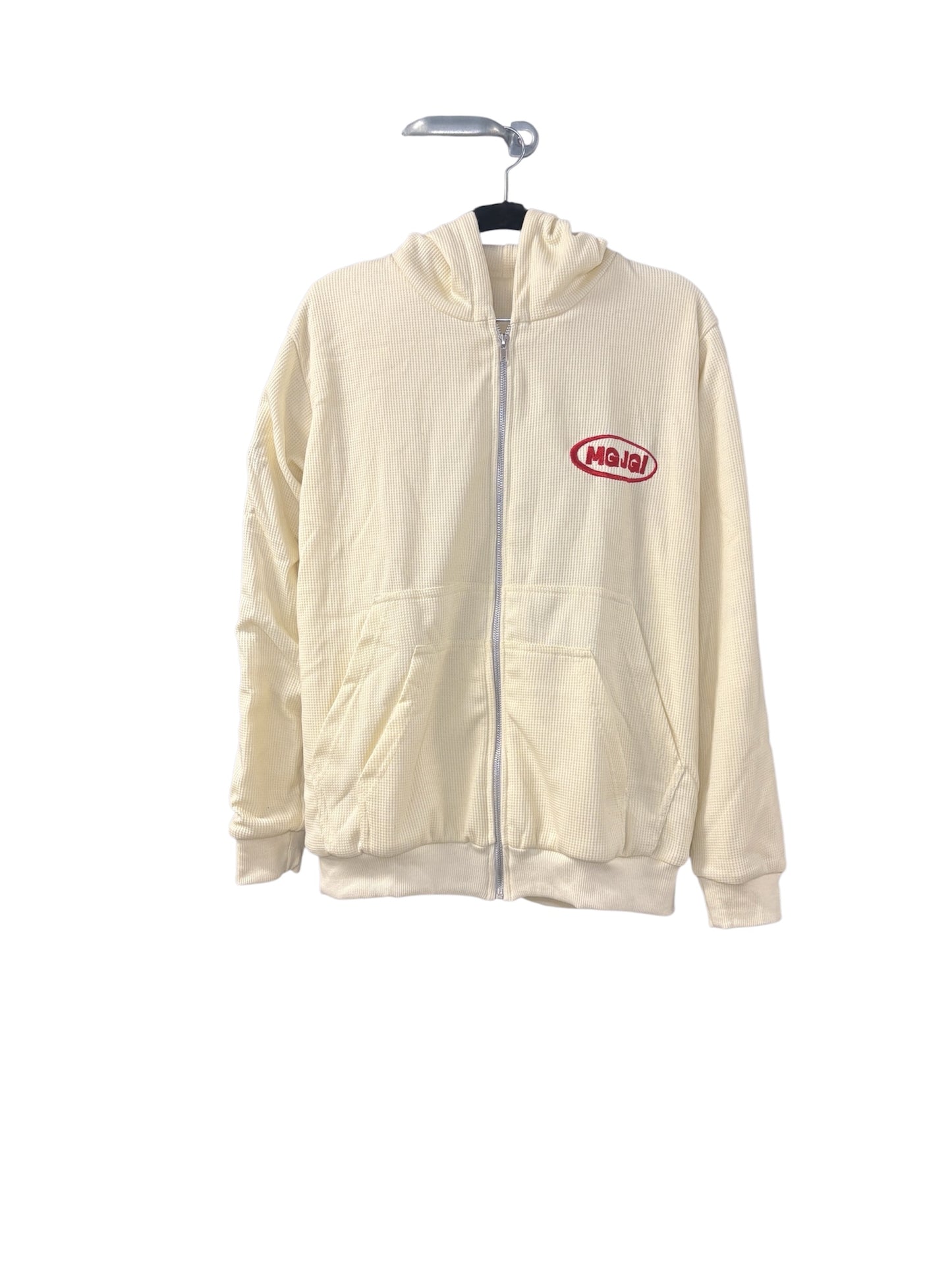 Thermal Hoodie - Off-White/Red