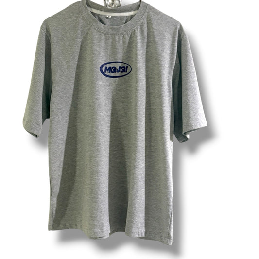 Everyday Tee - Light Gray Stone Wash/Navy Blue
