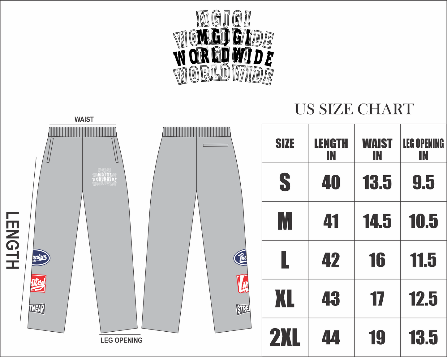 Gray Nylon Windbreaker Pants